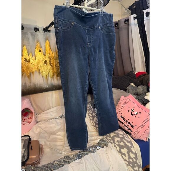 Seven jeans plus size jean/denim jegging legging size 16 (1xl) - Picture 3 of 9